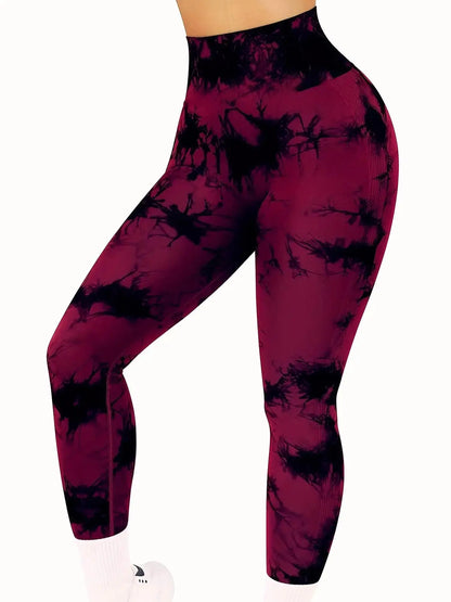 LIFERLIKE"US" Tie-Dye High Waist Yoga Pants