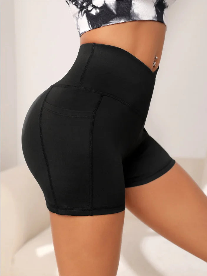 LIFERLIKE"US" High Waist Yoga Shorts